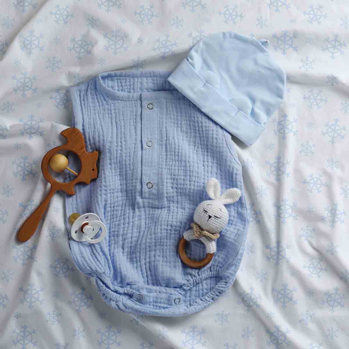 Couverture thérapeutique originale - Housse en coton flocons de neige