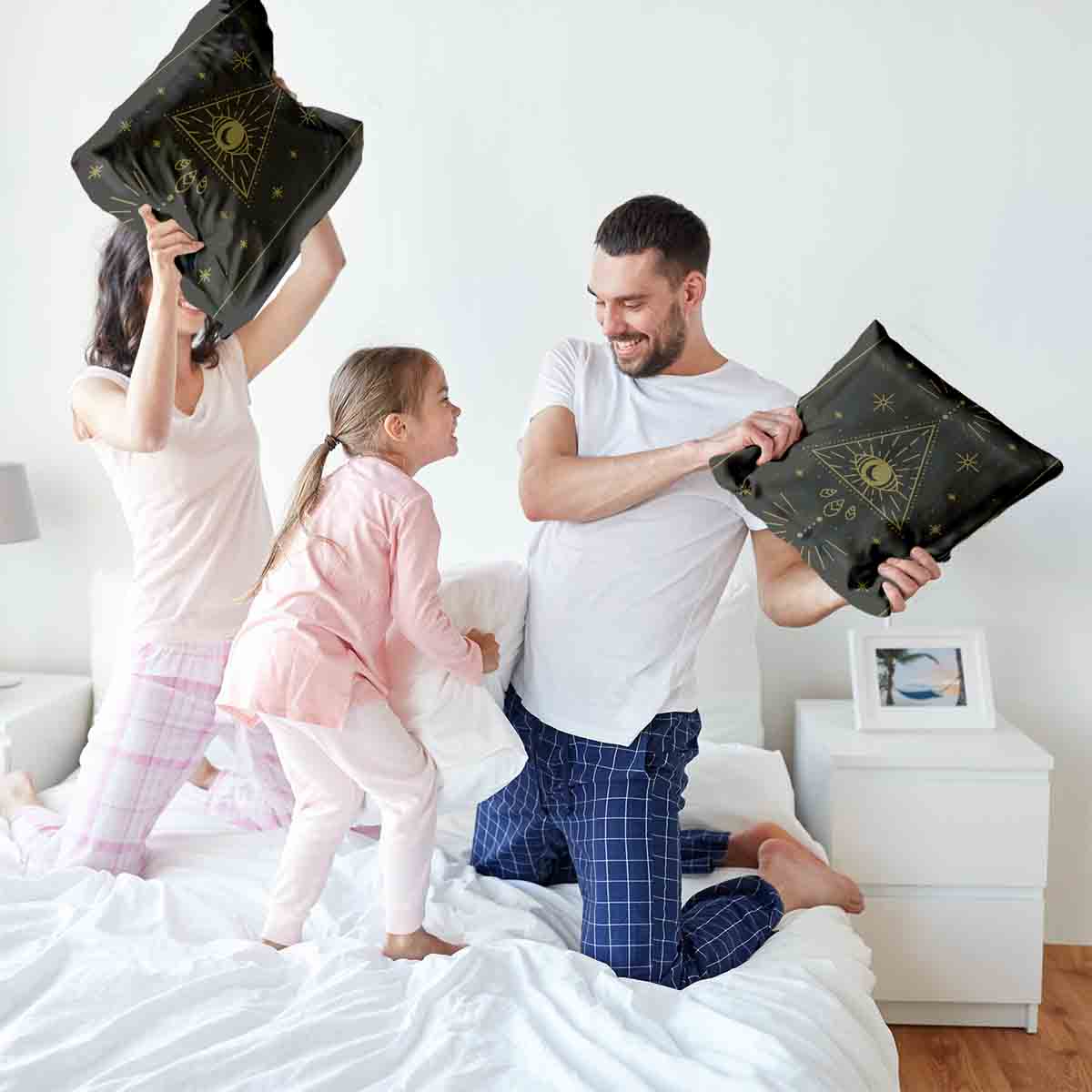 Coussin de santé Noir Soleil et Cosmos