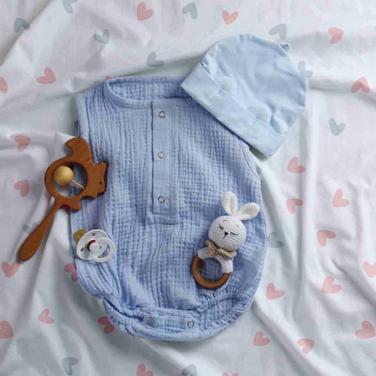 Couette thérapeutique Ensemble de literie blanc avec petits cœurs