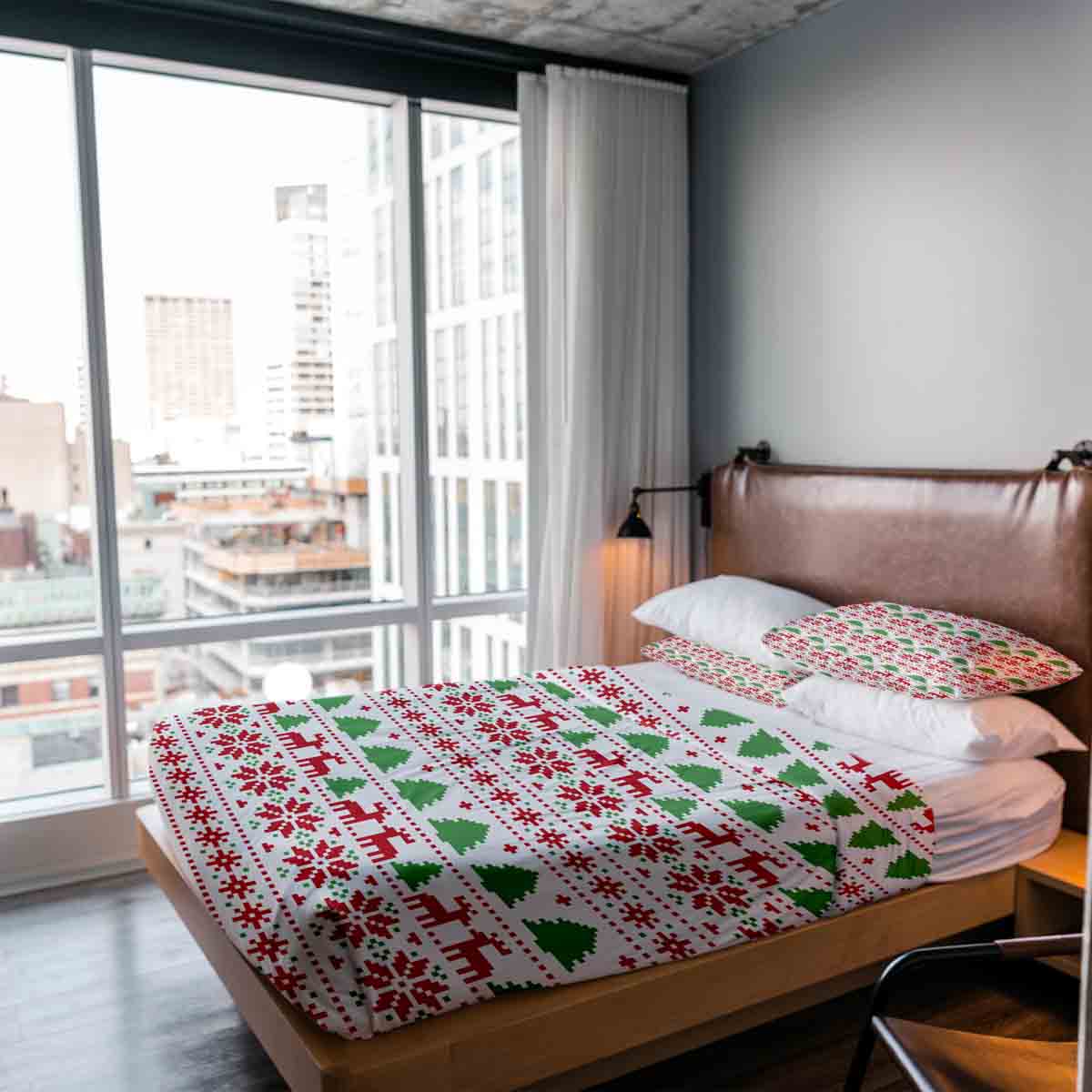 Couverture thérapeutique originale - Housse en coton Noël en Norvège