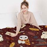 Couverture thérapeutique originale - Magie Hedwig Couverture pondérée avec housse en coton pour enfants & adultes