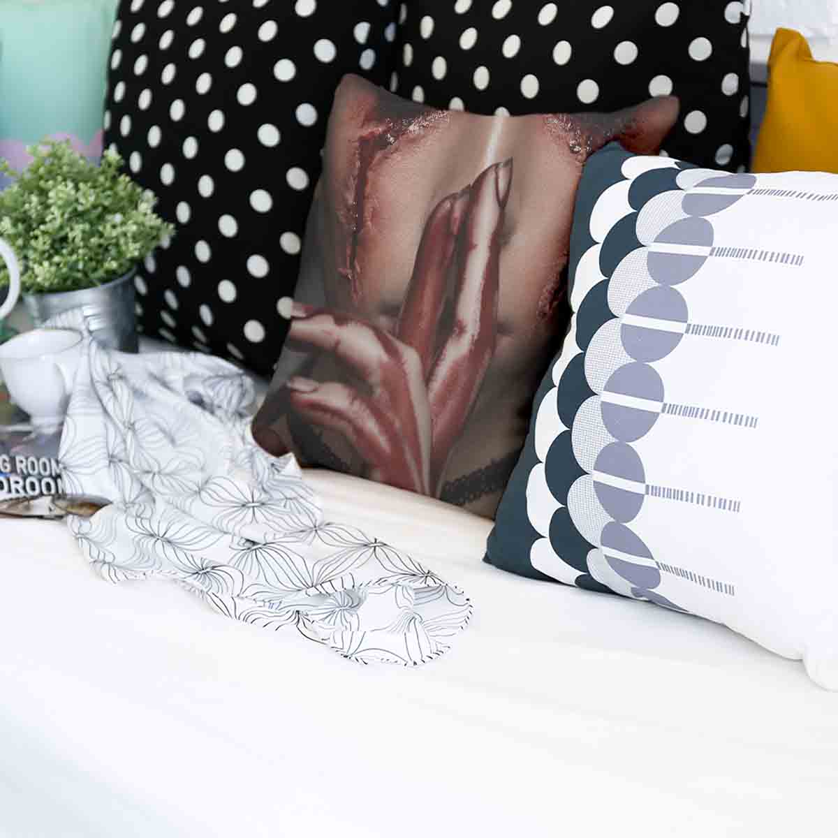 Coussin de santé visage Halloween