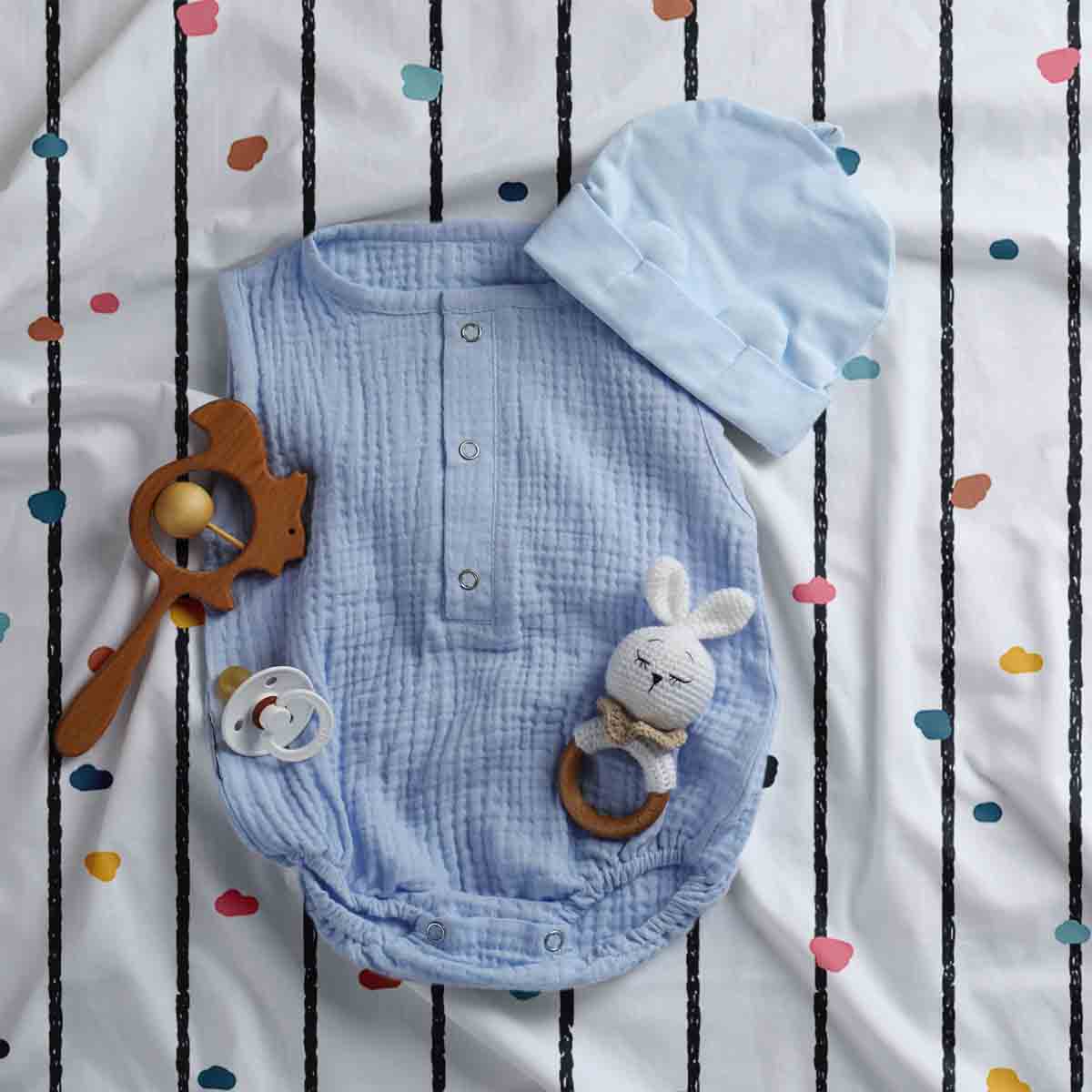 Original Therapiedecke - Ensemble de literie en coton Avec points multicolores