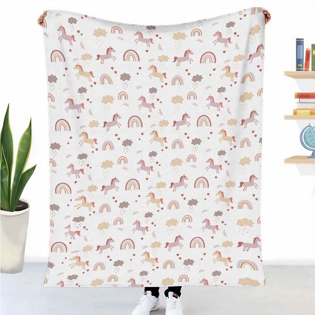 Couverture thérapeutique originale - Housse en coton Licorne