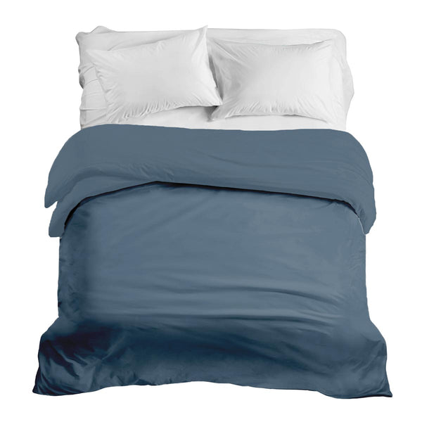 Couverture thérapeutique originale - Housse en coton bleu pigeon