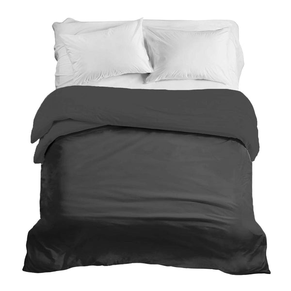 Couverture thérapeutique originale - Housse en coton gris foncé